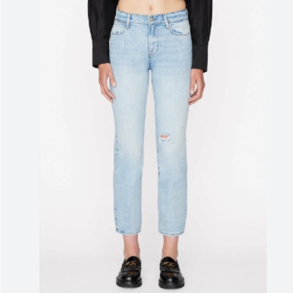 Frame Denim Le High Straight Leg Jean in Winslow 27